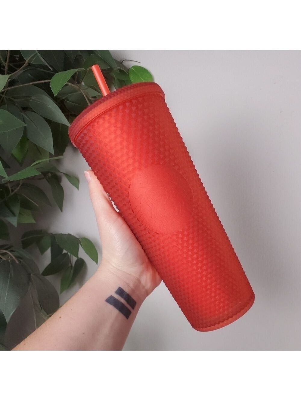 Starbucks Red Matte Jelly Studded Venti Tumbler 24 oz Valentine